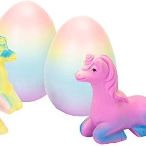 Surprise Growing Unicorn Hatching Extra Large Rainbow Egg Kids Toys Set of 2 - Assorted Colors - Fun & Magical Gift for