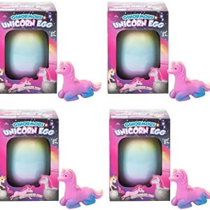 Surprise Growing Unicorn Hatching Eggs | Extra Large Rainbow Kids Toys | Assorted Colors | Fun for Children | Pack of 4